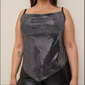 TORRID Sequin Cowl Cami